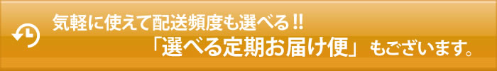 気軽に使えて配送頻度も選べる!!「選べる定期お届け便」もございます